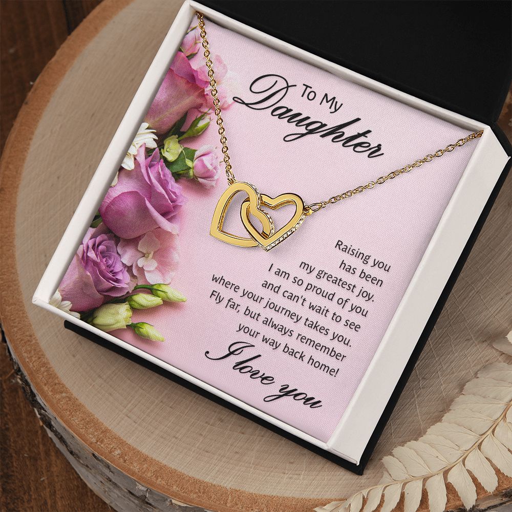 To My Daughter Necklace Gift from Mom, Mother and Daughter Jewelry Necklace for Girls, Mother Daughter Gift Ideas, Jewelry Pendant Necklace