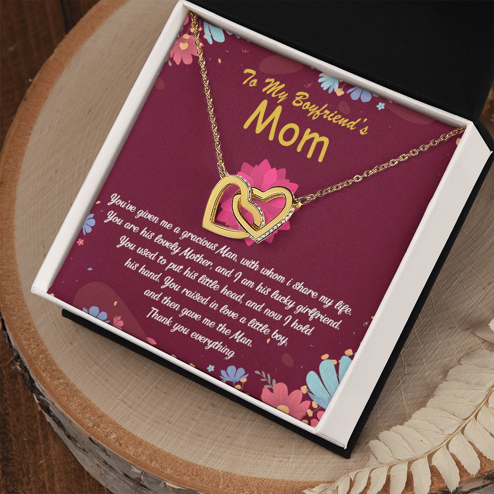 To My Boyfriend Mom Gift Necklace for Boyfriends Mom Gift Mother in Law Jewelry Gift Birthday Gift For Boyfriend's Mom Gift for Boyfriends Mom Gift for Boyfriend's Mom