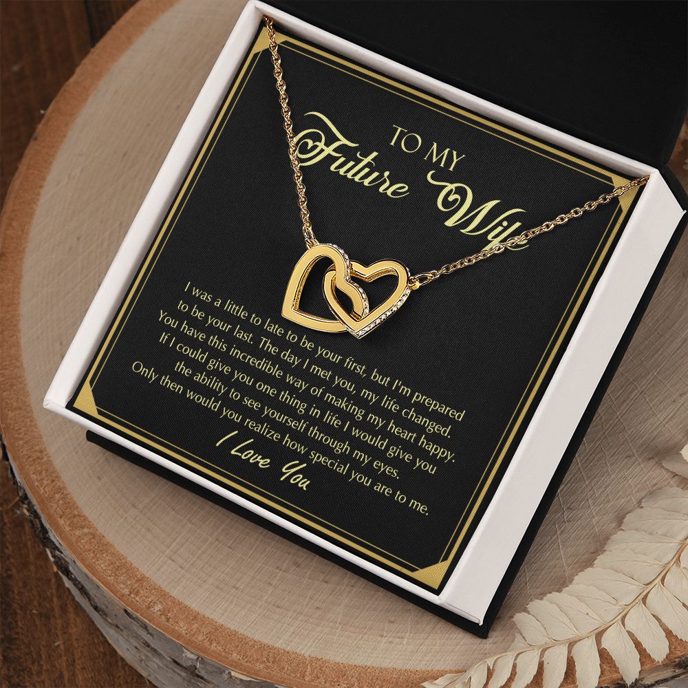 To My Future Wife Necklace from Boyfriend, Personalized Necklace for Women, Luxury Necklace for Girlfriend, Wedding Anniversary Present For Her, Girlfriend Gift Jewelry Christmas Birthday Gift