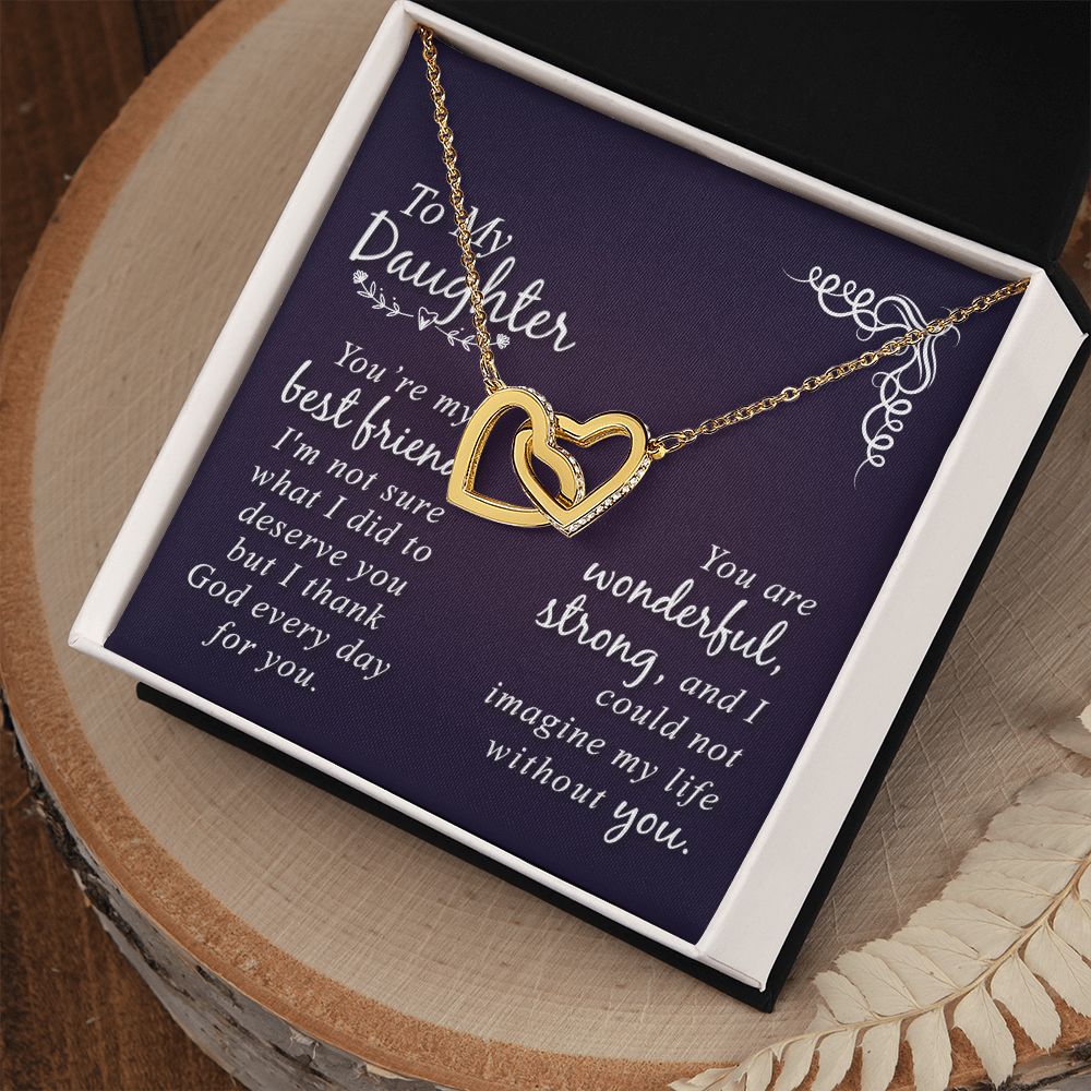 To My Daughter Necklace Gift from Mom, Mother and Daughter Jewelry Necklace for Girls, Mother Daughter Gift Ideas, Jewelry Pendant Necklace