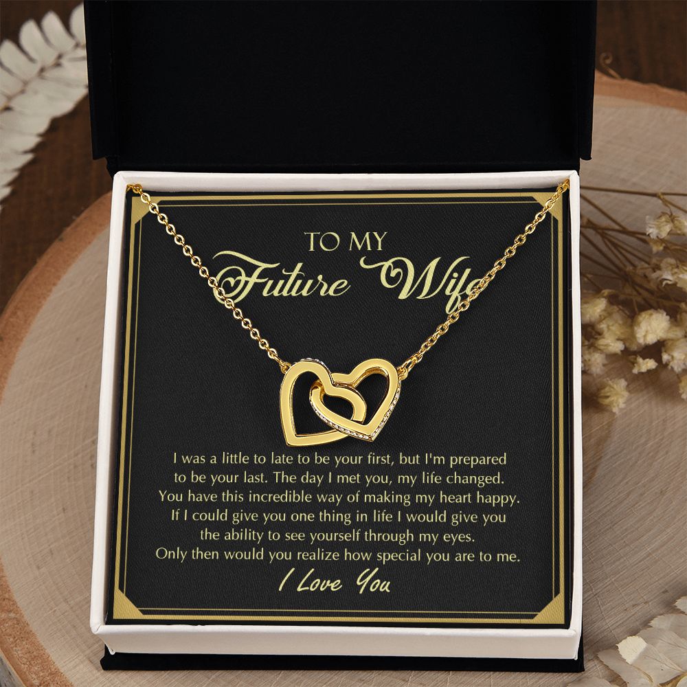 To My Future Wife Necklace from Boyfriend, Personalized Necklace for Women, Luxury Necklace for Girlfriend, Wedding Anniversary Present For Her, Girlfriend Gift Jewelry Christmas Birthday Gift