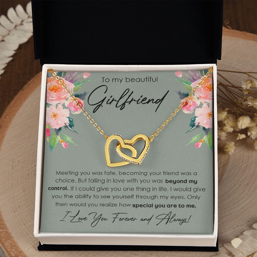 To My Girlfriend Necklace from Boyfriend, Personalized Necklace for Women, Luxury Necklace for Girlfriend, Wedding Anniversary Present For Her, Girlfriend Gift Jewelry Christmas Birthday Gift