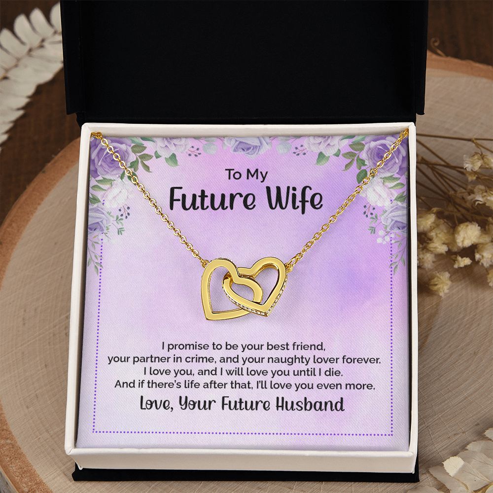 To My Future Wife Necklace from Boyfriend, Personalized Necklace for Women, Luxury Necklace for Girlfriend, Wedding Anniversary Present For Her, Girlfriend Gift Jewelry Christmas Birthday Gift