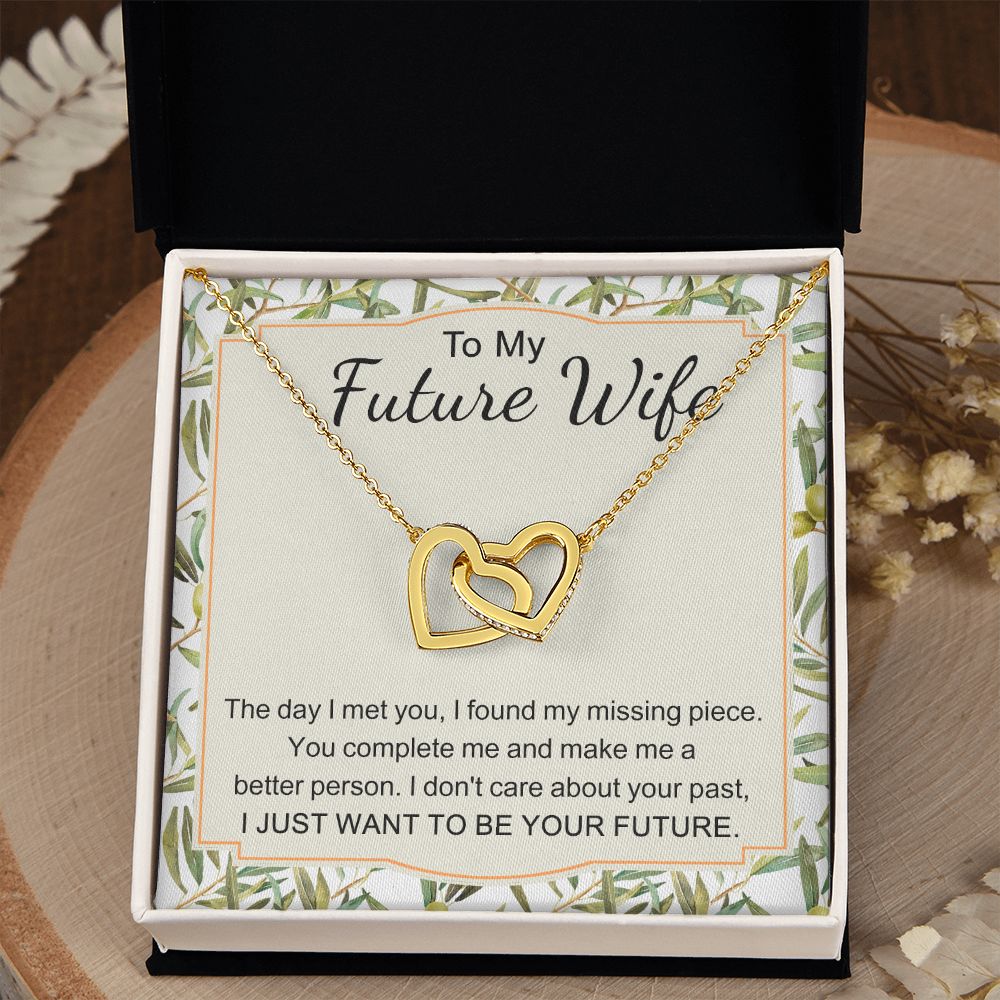 To My Future Wife Necklace from Boyfriend, Personalized Necklace for Women, Luxury Necklace for Girlfriend, Wedding Anniversary Present For Her, Girlfriend Gift Jewelry Christmas Birthday Gift