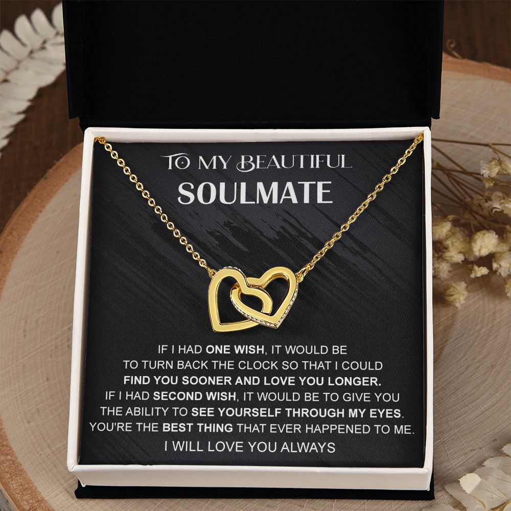 Eternal Hope Necklace, Valentine's Day Gift, Birthday Gift, Gift for Soulmate 175114050407 Interlocking Hearts Necklace