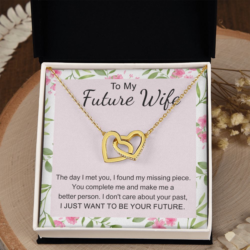 To My Future Wife Necklace from Boyfriend, Personalized Necklace for Women, Luxury Necklace for Girlfriend, Wedding Anniversary Present For Her, Girlfriend Gift Jewelry Christmas Birthday Gift