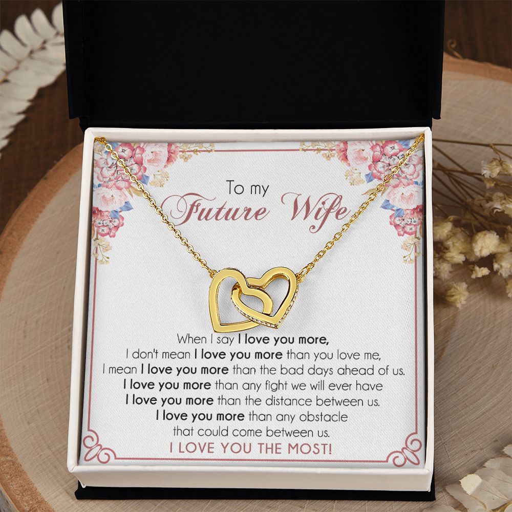 To My Future Wife Necklace from Boyfriend, Personalized Necklace for Women, Luxury Necklace for Girlfriend, Wedding Anniversary Present For Her, Girlfriend Gift Jewelry Christmas Birthday Gift