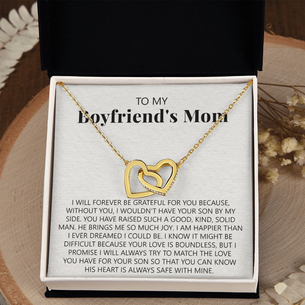 To My Boyfriend's Mom Necklace, Gift for Boyfriend's Mom, Boyfriend's Mom Gift, To My Mother in Law Necklace, Boyfriend's Mom Jewelry Mother's Day Gift for Boyfriends Mom