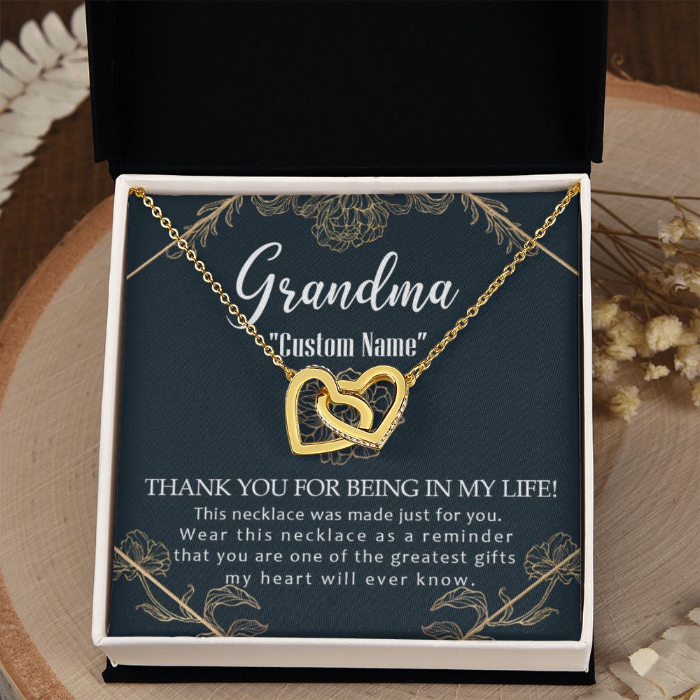 To My Grandma Necklace, Gift for Grandmother Necklace, Mothers Day Gift For Grandma Nana, Grandma Jewelry From Grandchildren GrandKids , Jewelry Box Gift For Grandma Grandmother