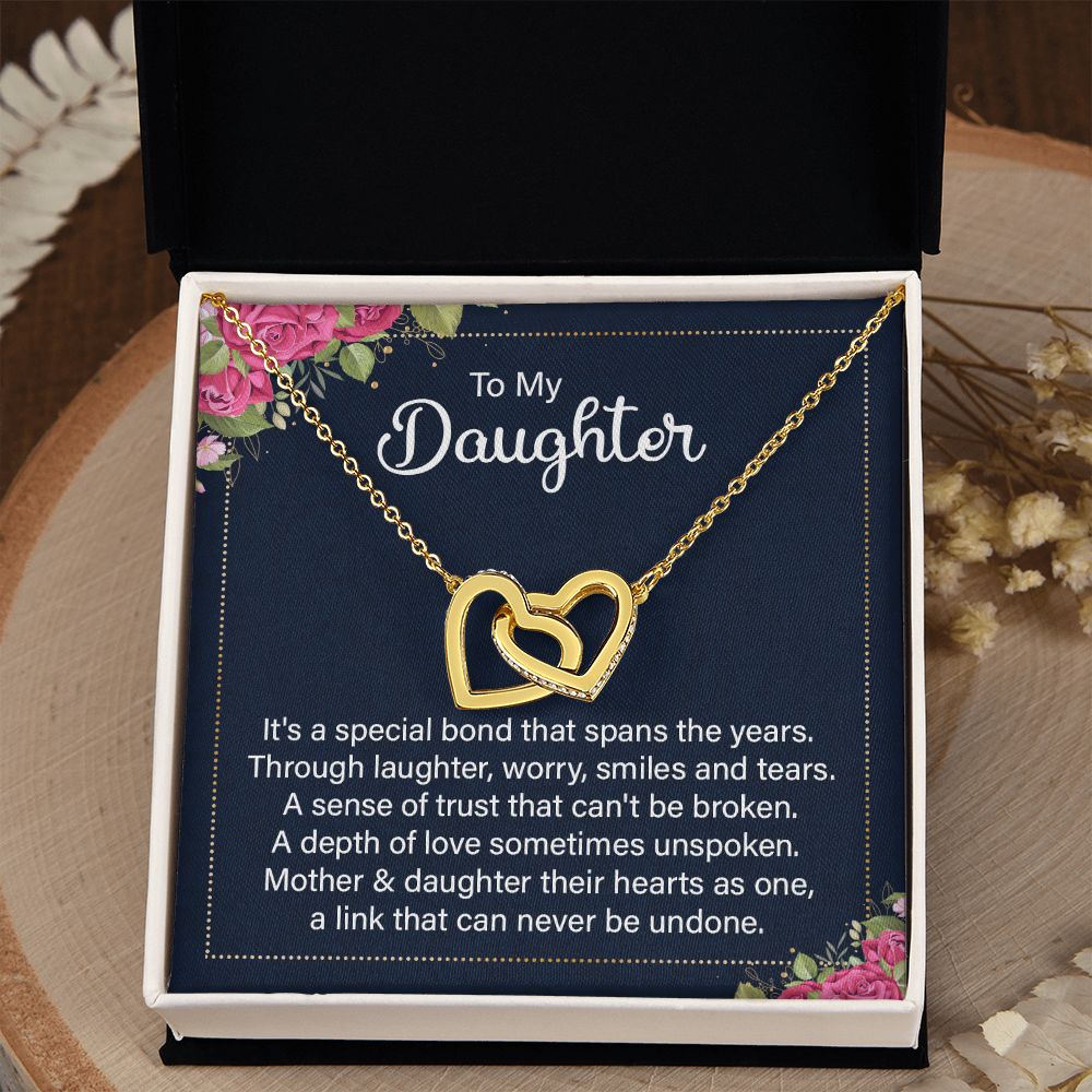 To My Daughter Necklace Gift from Mom, Mother and Daughter Jewelry Necklace for Girls, Mother Daughter Gift Ideas, Jewelry Pendant Necklace
