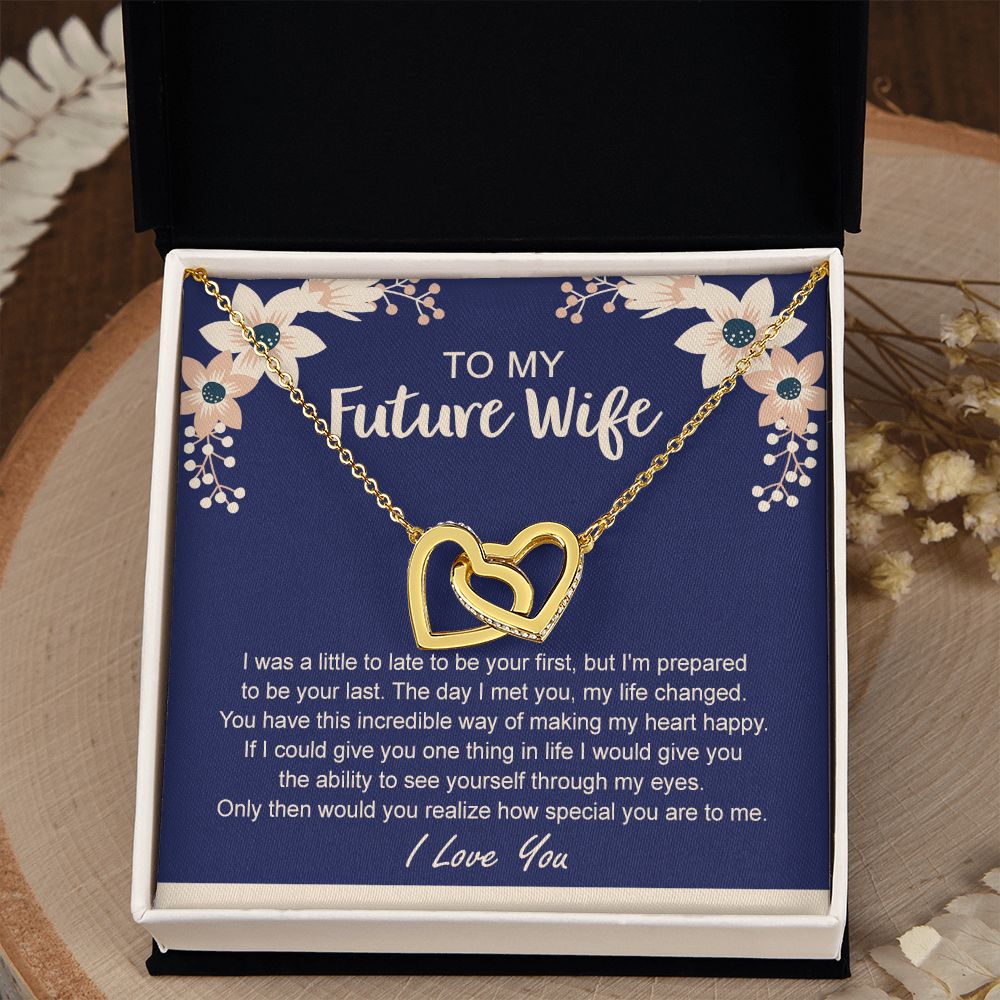 To My Future Wife Necklace from Boyfriend, Personalized Necklace for Women, Luxury Necklace for Girlfriend, Wedding Anniversary Present For Her, Girlfriend Gift Jewelry Christmas Birthday Gift
