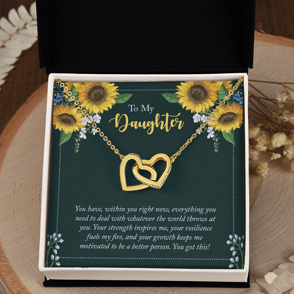 To My Daughter Necklace Gift from Mom, Mother and Daughter Jewelry Necklace for Girls, Mother Daughter Gift Ideas, Jewelry Pendant Necklace
