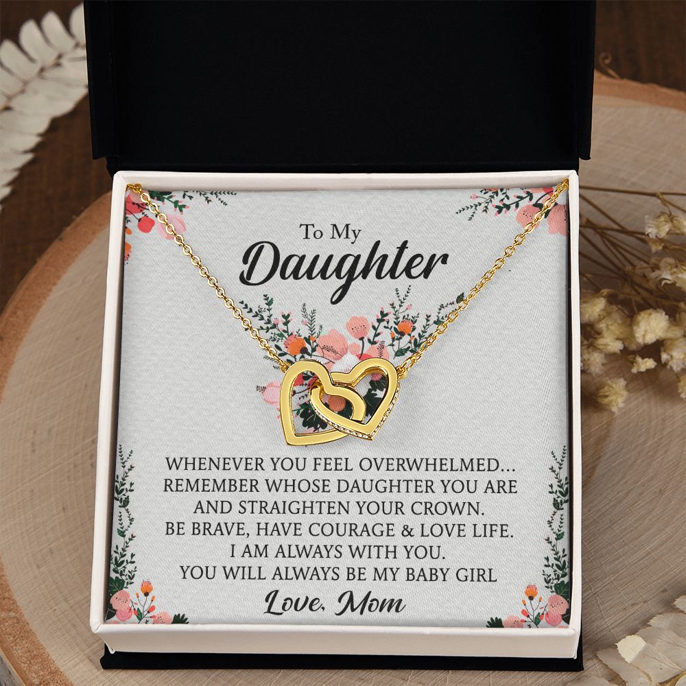 To My Daughter Necklace Gift from Mom, Mother and Daughter Jewelry Necklace for Girls, Mother Daughter Gift Ideas, Jewelry Pendant Necklace