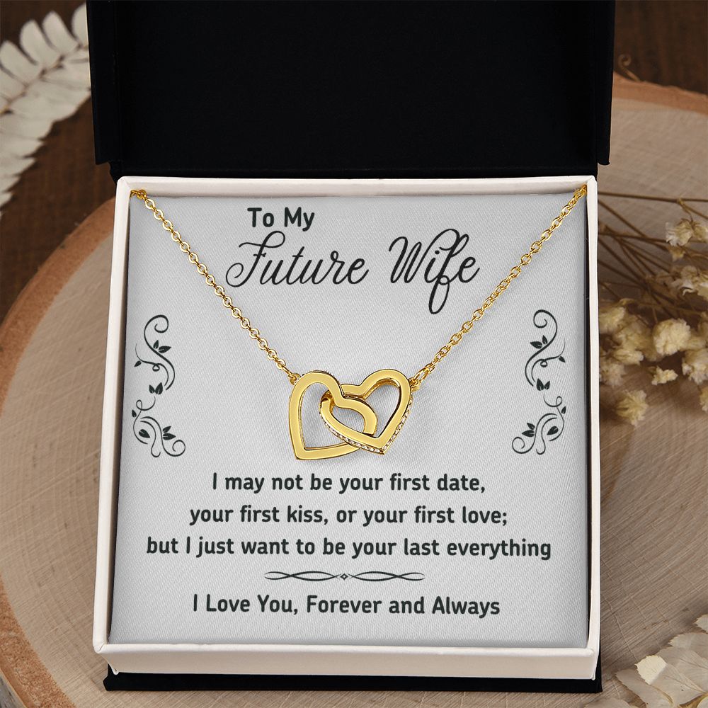 To My Future Wife Necklace from Boyfriend, Personalized Necklace for Women, Luxury Necklace for Girlfriend, Wedding Anniversary Present For Her, Girlfriend Gift Jewelry Christmas Birthday Gift