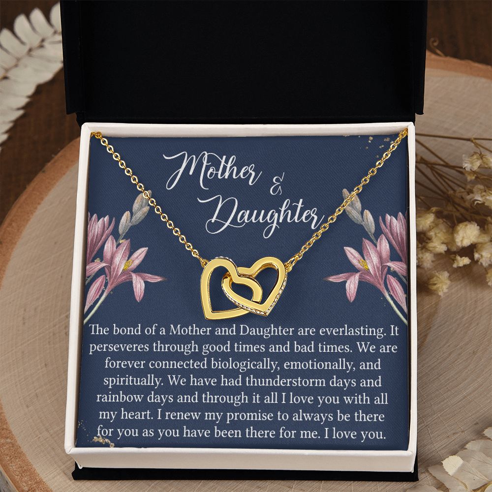 To My Mother Necklace Mom Bestfriend Best Mommy Mother In Law Stepmom For Mothers Day Birthday From Son Daughter Stepson Stepdaughter Necklace Gift Interlocking Hearts Necklace