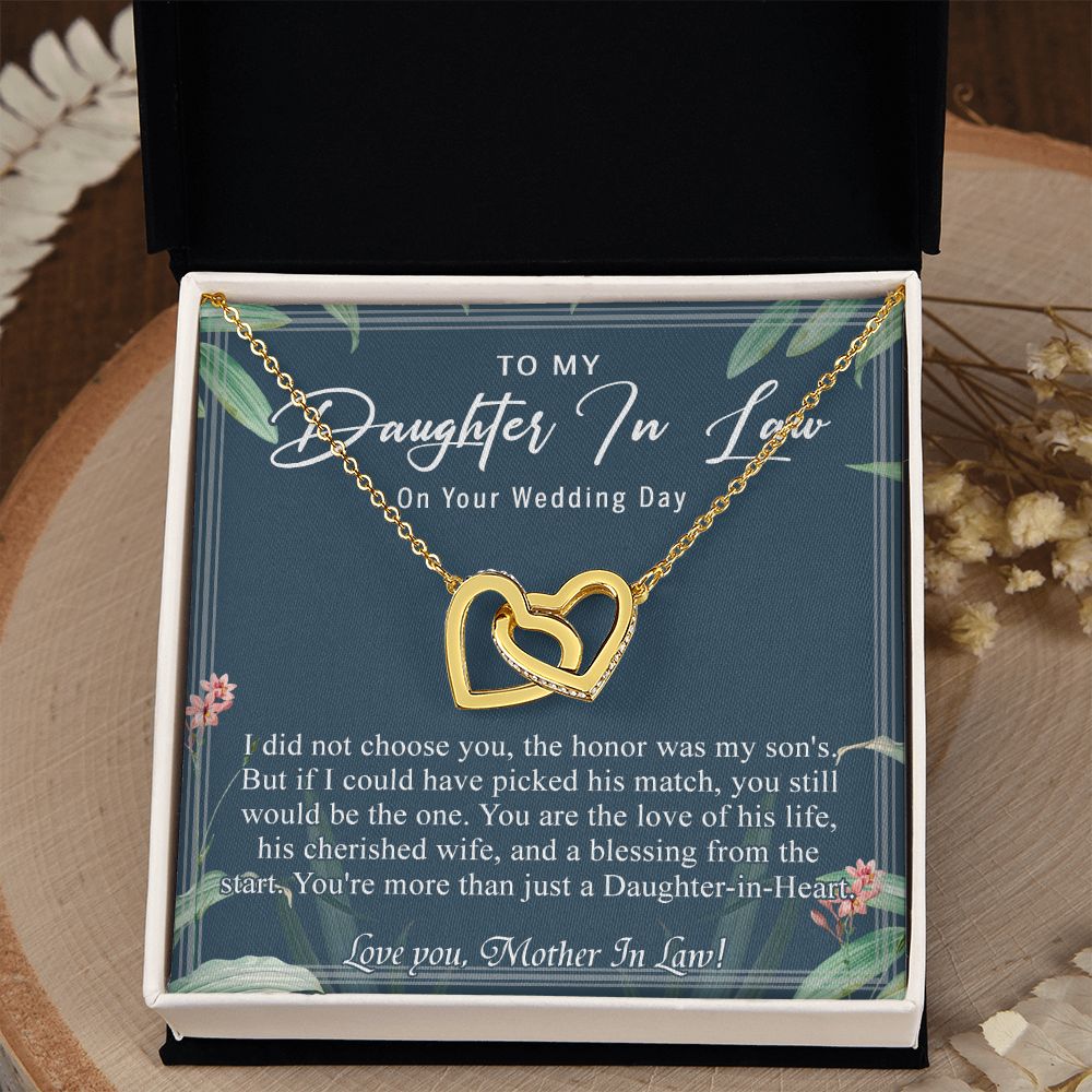 Daughter In Law Gifts Ideas, Daughter In Law Necklace, Gifts For Future Daughter In Law, Daughter In Law Birthday Gifts, Daughter-in-law Gifts From Mother In Law, Birthday Gifts For Daughter6 Interlocking Hearts Necklace