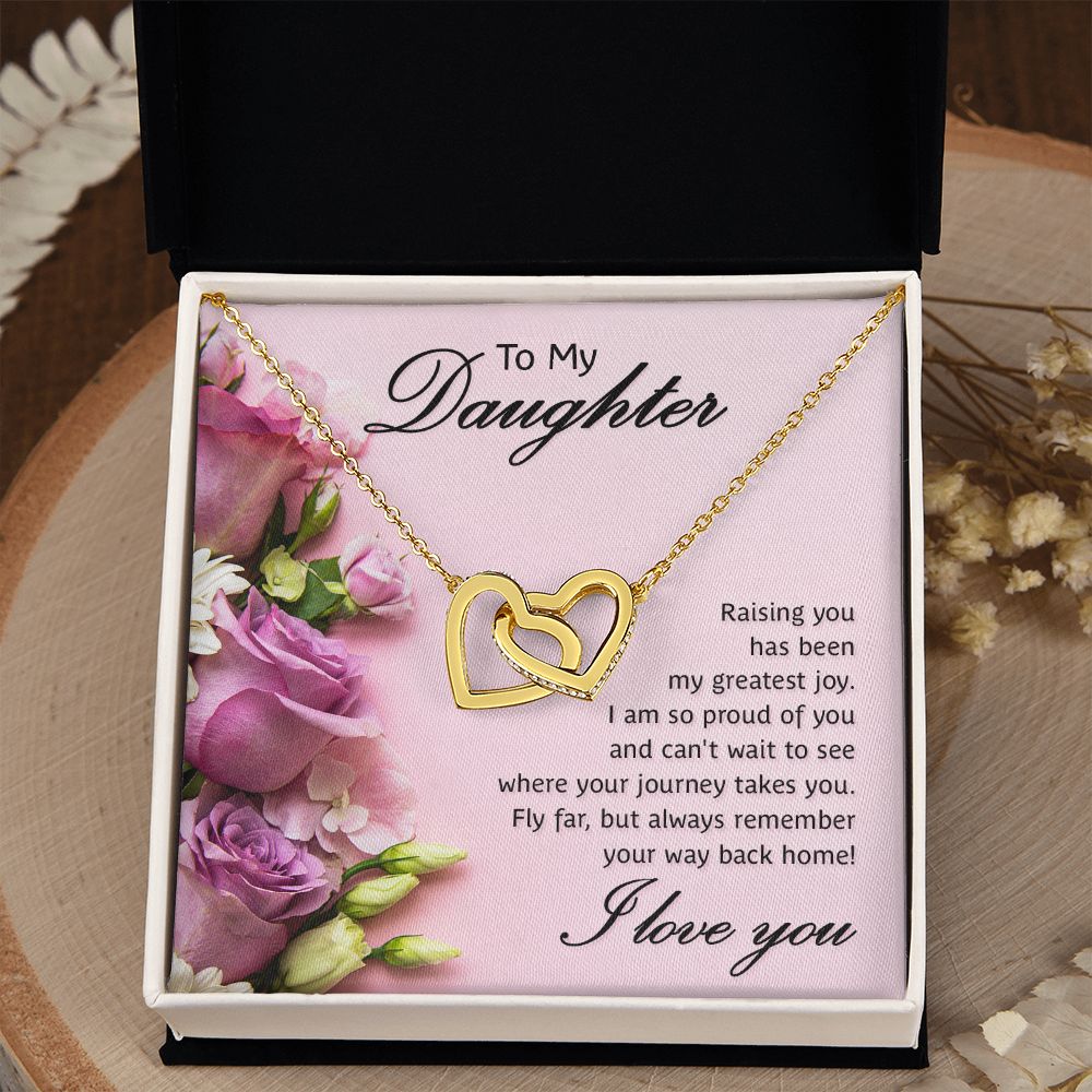 To My Daughter Necklace Gift from Mom, Mother and Daughter Jewelry Necklace for Girls, Mother Daughter Gift Ideas, Jewelry Pendant Necklace