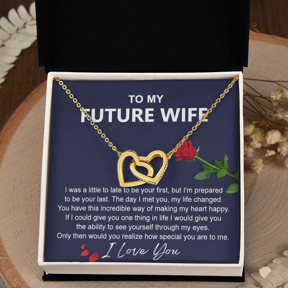 To My Future Wife Necklace from Boyfriend, Personalized Necklace for Women, Luxury Necklace for Girlfriend, Wedding Anniversary Present For Her, Girlfriend Gift Jewelry Christmas Birthday Gift