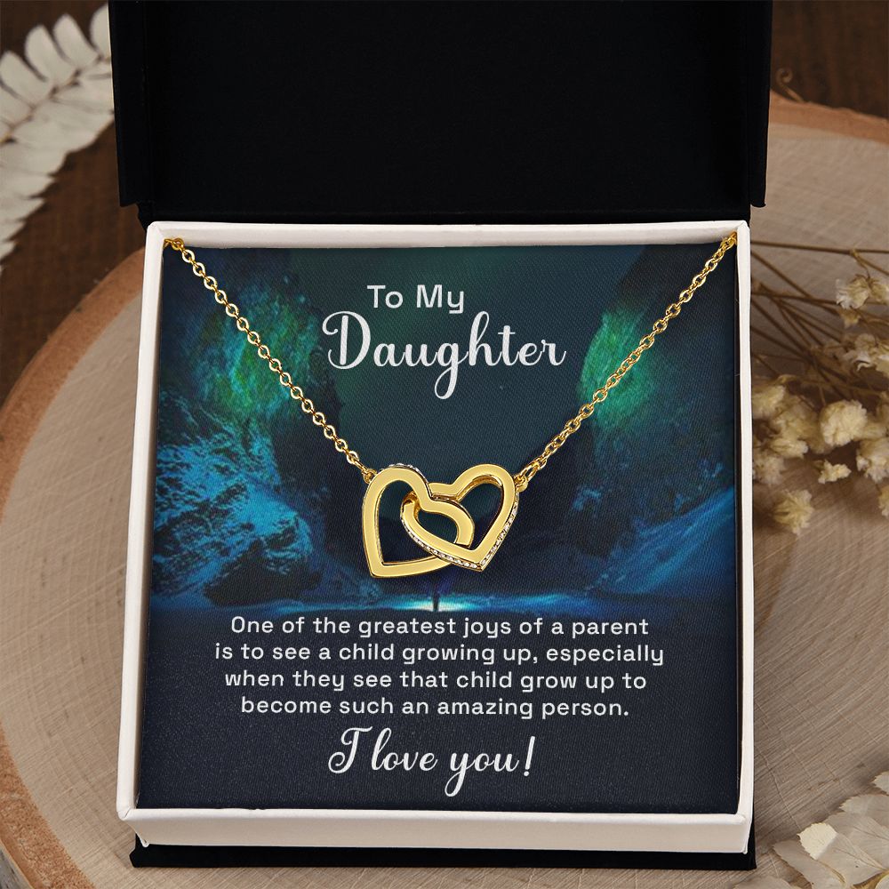 To My Daughter Necklace Gift from Mom, Mother and Daughter Jewelry Necklace for Girls, Mother Daughter Gift Ideas, Jewelry Pendant Necklace