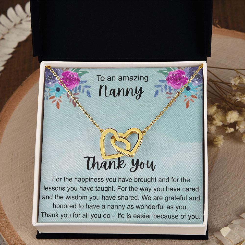 To My Grandma Necklace, Gift for Grandmother Necklace, Mothers Day Gift For Grandma Nana, Grandma Jewelry From Grandchildren GrandKids , Jewelry Box Gift For Grandma Grandmother