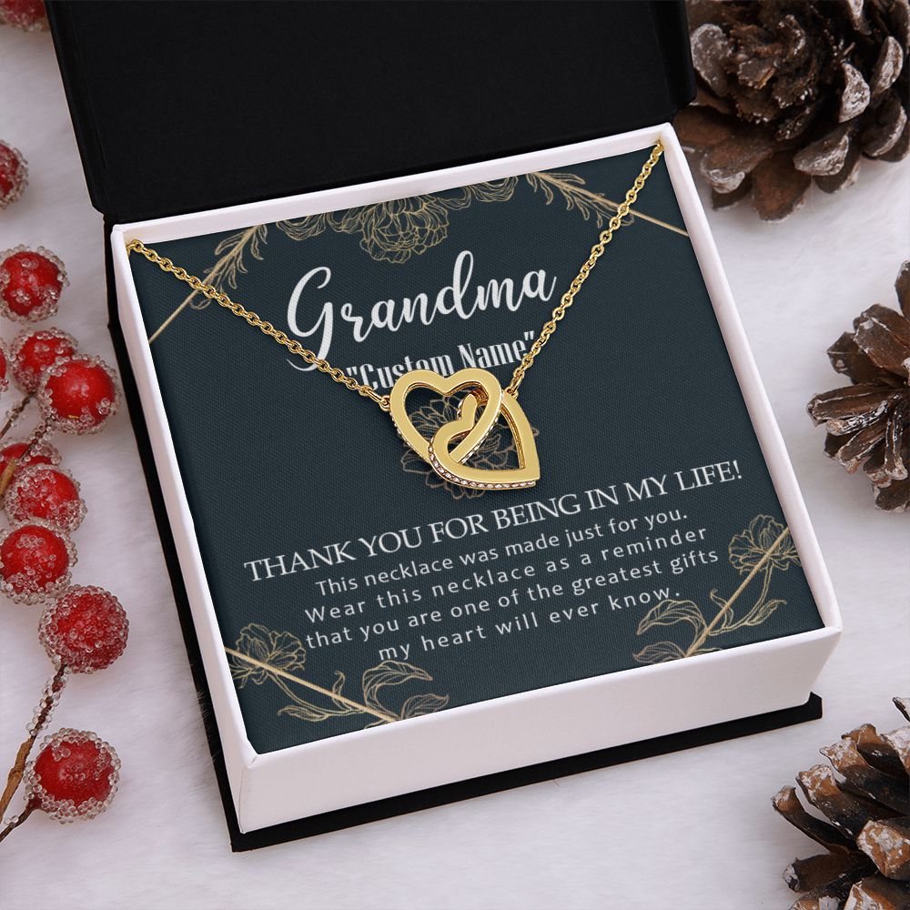 To My Grandma Necklace, Gift for Grandmother Necklace, Mothers Day Gift For Grandma Nana, Grandma Jewelry From Grandchildren GrandKids , Jewelry Box Gift For Grandma Grandmother