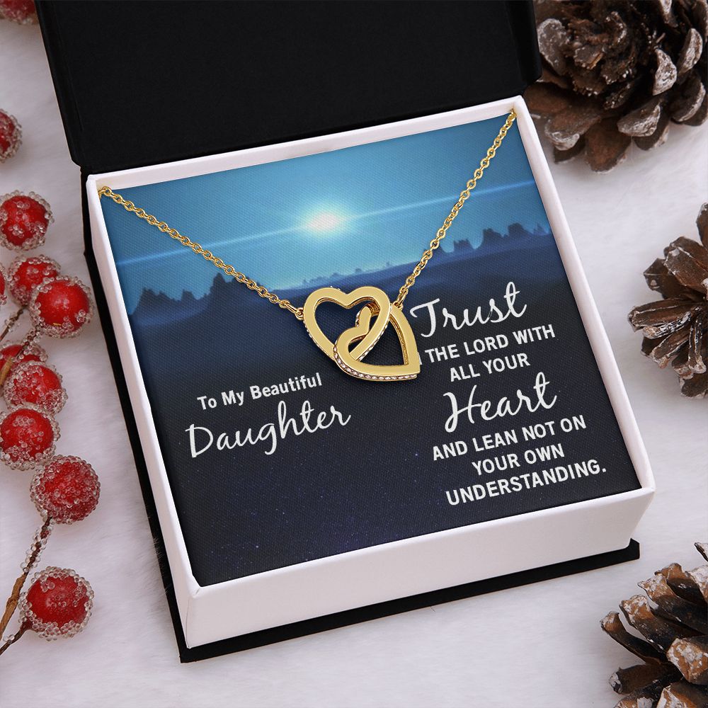 To My Daughter Necklace Gift from Mom, Mother and Daughter Jewelry Necklace for Girls, Mother Daughter Gift Ideas, Jewelry Pendant Necklace