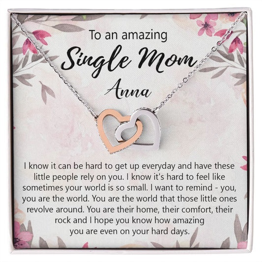 Personalized Gift Single Mom Gift Mothers Day Gift Present for Single mother Super mom Necklace Gift for Single Mother
