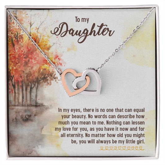 To My Daughter Necklace Gift from Mom, Mother and Daughter Jewelry Necklace for Girls, Mother Daughter Gift Ideas, Jewelry Pendant Necklace
