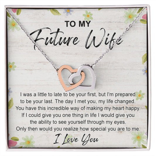 To My Future Wife Necklace from Boyfriend, Personalized Necklace for Women, Luxury Necklace for Girlfriend, Wedding Anniversary Present For Her, Girlfriend Gift Jewelry Christmas Birthday Gift