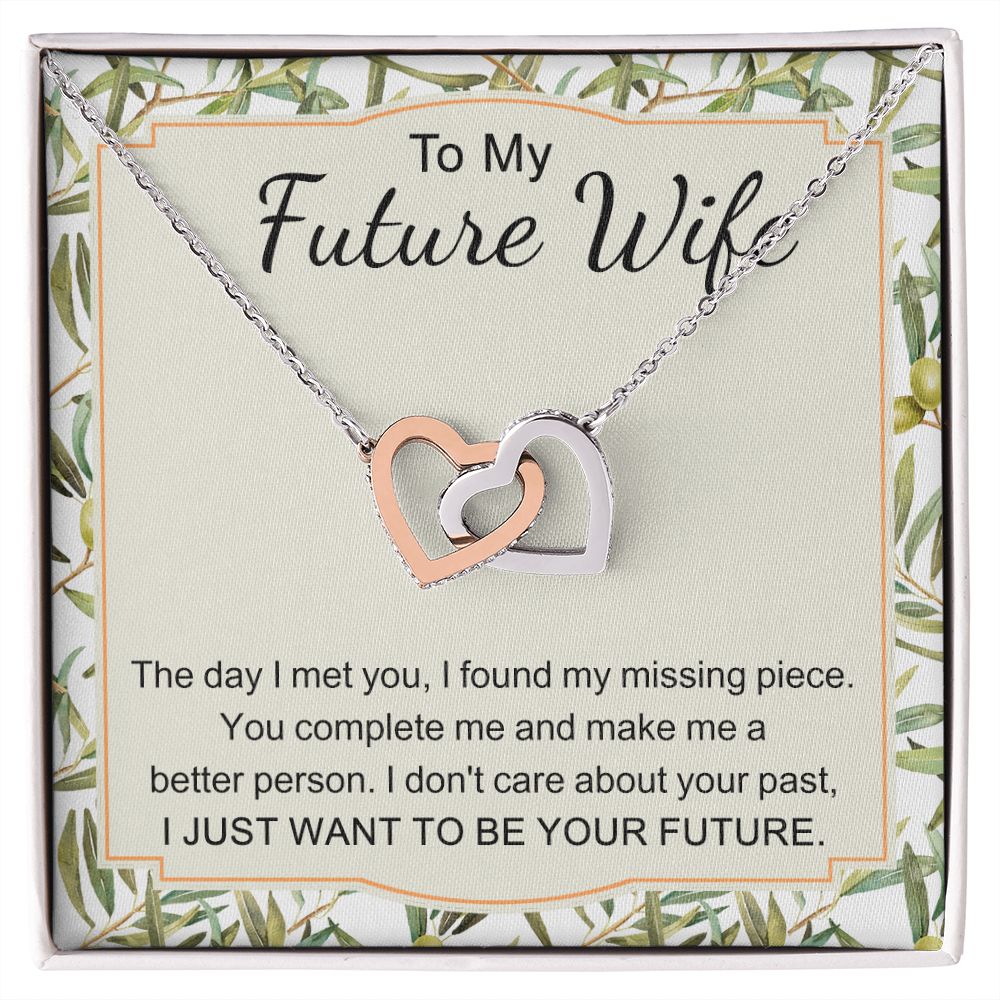 To My Future Wife Necklace from Boyfriend, Personalized Necklace for Women, Luxury Necklace for Girlfriend, Wedding Anniversary Present For Her, Girlfriend Gift Jewelry Christmas Birthday Gift