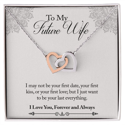 To My Future Wife Necklace from Boyfriend, Personalized Necklace for Women, Luxury Necklace for Girlfriend, Wedding Anniversary Present For Her, Girlfriend Gift Jewelry Christmas Birthday Gift