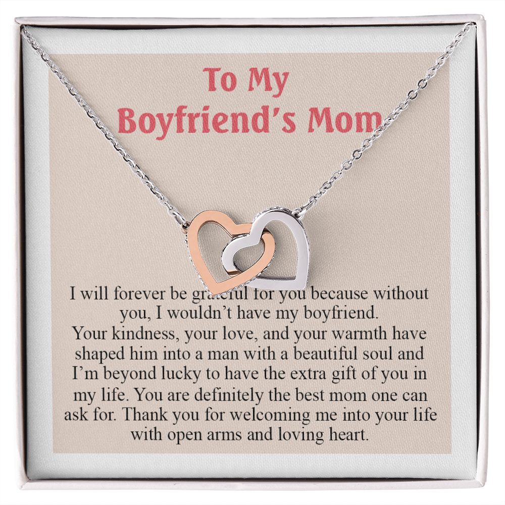 To My Boyfriend Mom Gift Necklace for Boyfriends Mom Gift Mother in Law Jewelry Gift Birthday Gift For Boyfriend's Mom Gift for Boyfriends Mom Gift for Boyfriend's Mom