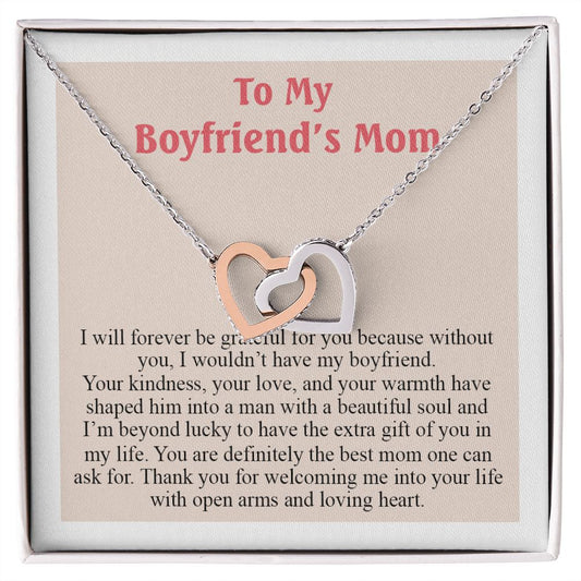 To My Boyfriend Mom Gift Necklace for Boyfriends Mom Gift Mother in Law Jewelry Gift Birthday Gift For Boyfriend's Mom Gift for Boyfriends Mom Gift for Boyfriend's Mom