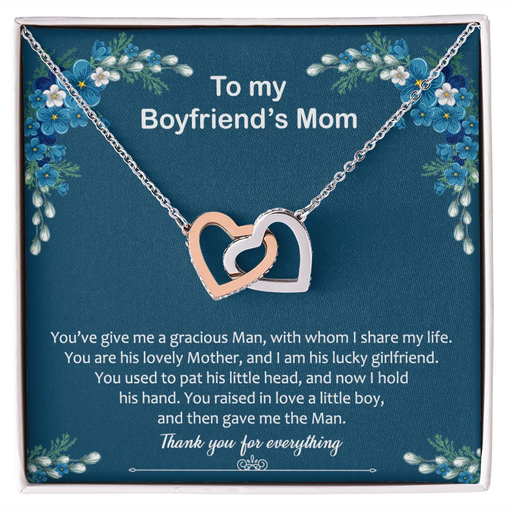 To My Boyfriend Mom Gift Necklace for Boyfriends Mom Gift Mother in Law Jewelry Gift Birthday Gift For Boyfriend's Mom Gift for Boyfriends Mom Gift for Boyfriend's Mom