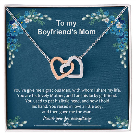 To My Boyfriend Mom Gift Necklace for Boyfriends Mom Gift Mother in Law Jewelry Gift Birthday Gift For Boyfriend's Mom Gift for Boyfriends Mom Gift for Boyfriend's Mom