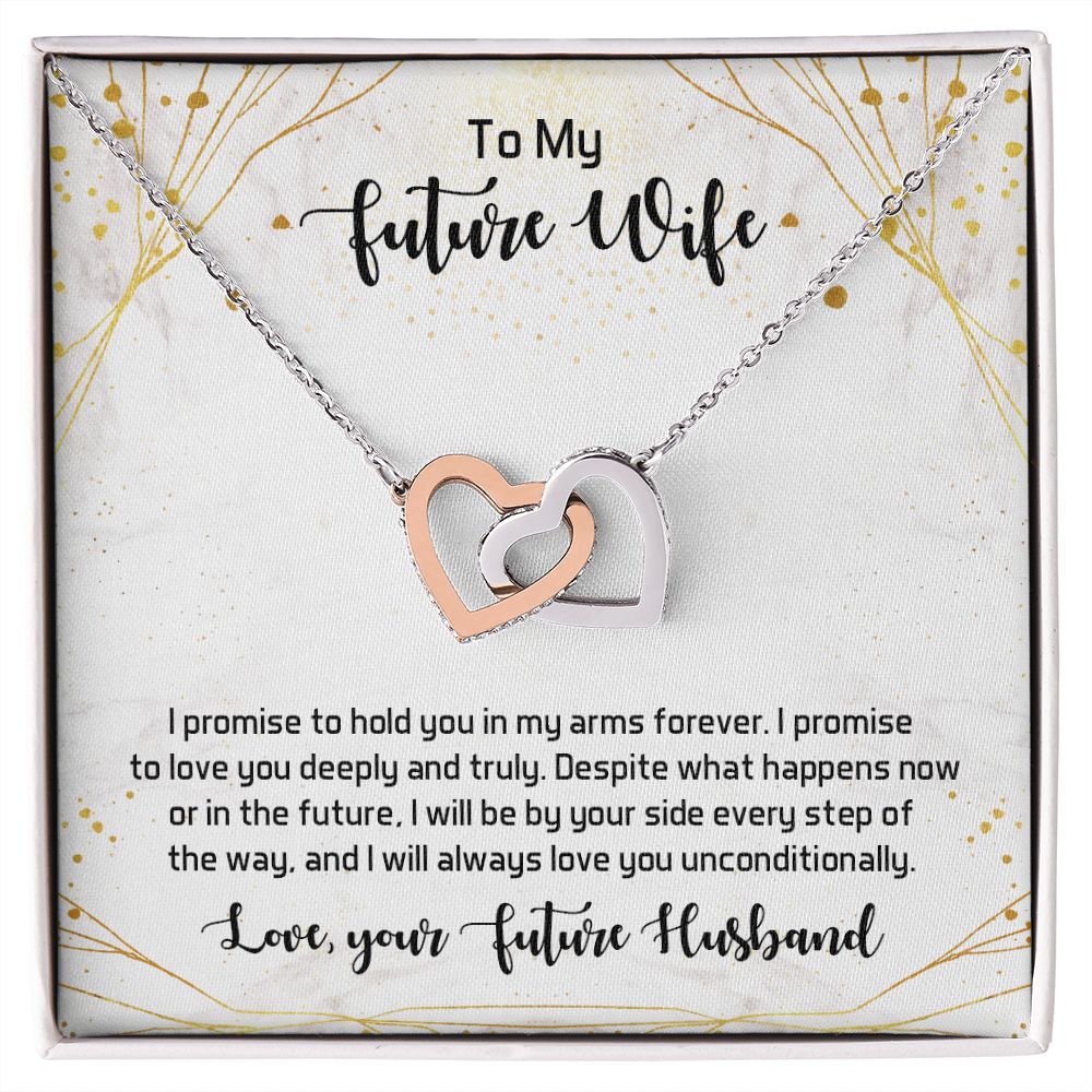 To My Future Wife Necklace from Boyfriend, Personalized Necklace for Women, Luxury Necklace for Girlfriend, Wedding Anniversary Present For Her, Girlfriend Gift Jewelry Christmas Birthday Gift