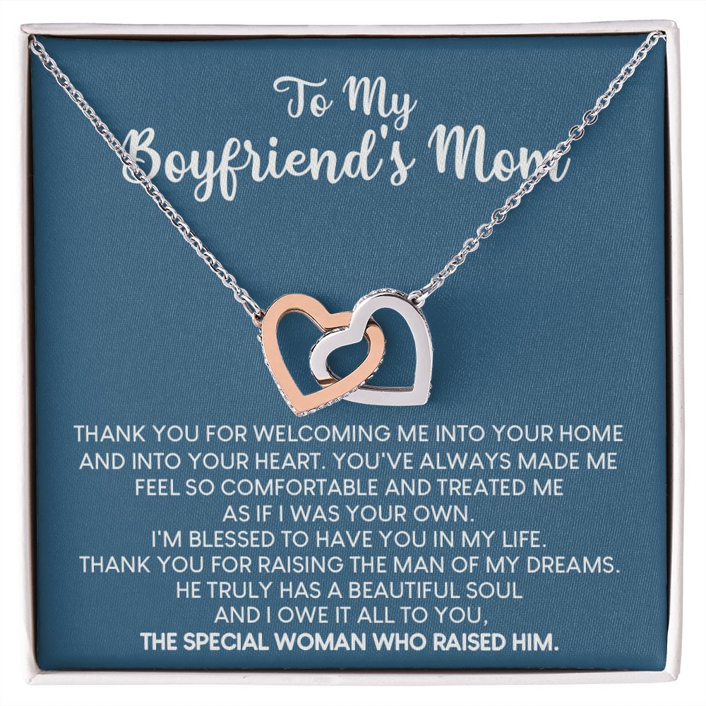 To My Boyfriend Mom Gift Necklace for Boyfriends Mom Gift Mother in Law Jewelry Gift Birthday Gift For Boyfriend's Mom Gift for Boyfriends Mom Gift for Boyfriend's Mom