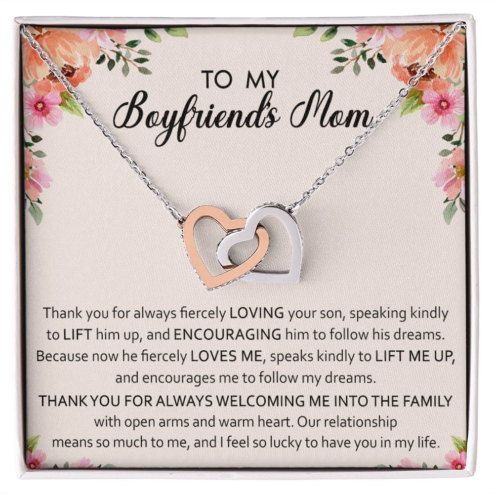 To My Boyfriend Mom Gift Necklace for Boyfriends Mom Gift Mother in Law Jewelry Gift Birthday Gift For Boyfriend's Mom Gift for Boyfriend Mom Gift for Boyfriend's Mom