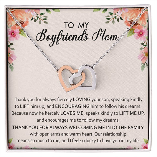 To My Boyfriend Mom Gift Necklace for Boyfriends Mom Gift Mother in Law Jewelry Gift Birthday Gift For Boyfriend's Mom Gift for Boyfriend Mom Gift for Boyfriend's Mom
