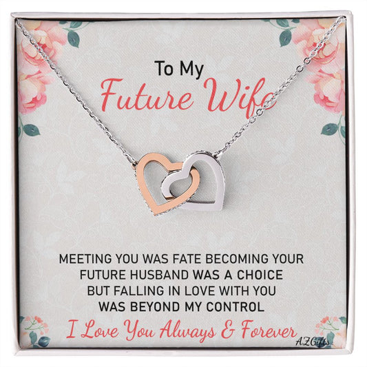 To My Future Wife Necklace from Boyfriend, Personalized Necklace for Women, Luxury Necklace for Girlfriend, Wedding Anniversary Present For Her, Girlfriend Gift Jewelry Christmas Birthday Gift