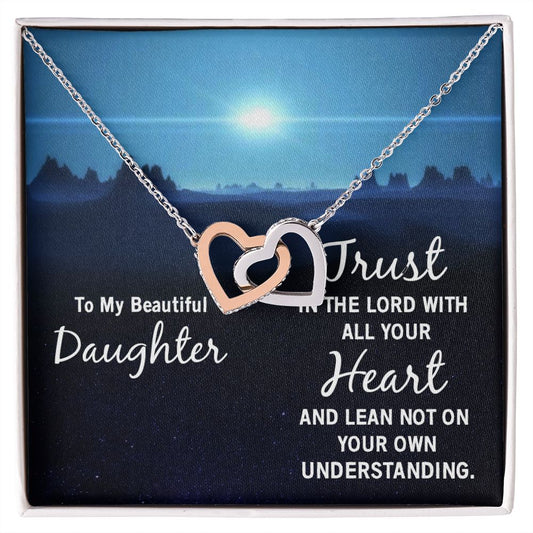 To My Daughter Necklace Gift from Mom, Mother and Daughter Jewelry Necklace for Girls, Mother Daughter Gift Ideas, Jewelry Pendant Necklace
