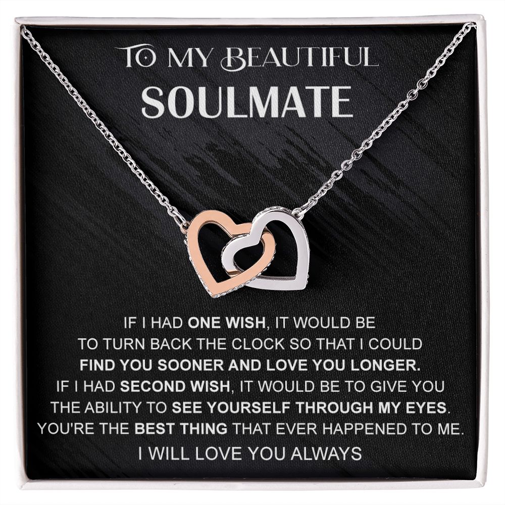 Eternal Hope Necklace, Valentine's Day Gift, Birthday Gift, Gift for Soulmate 175114050407 Interlocking Hearts Necklace