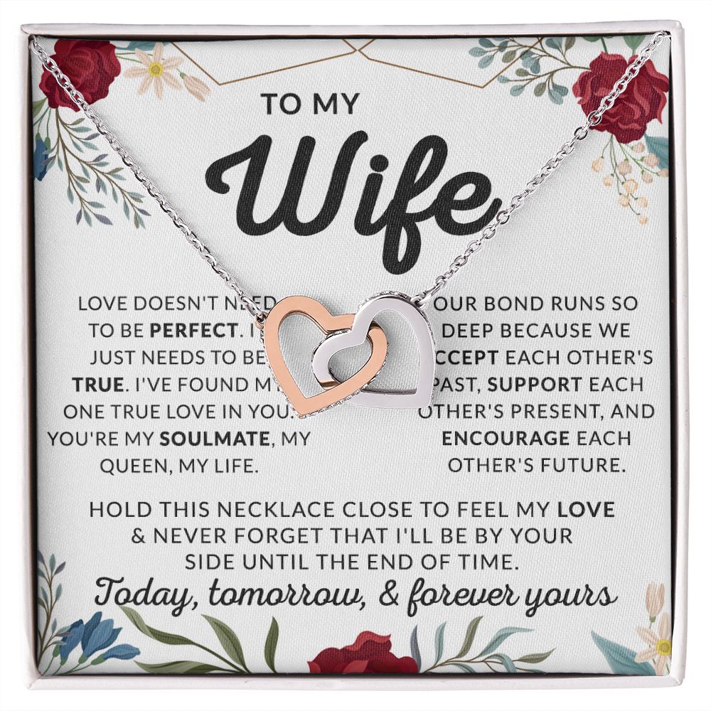 Eternal Hope Necklace To My Wife Gift, Necklace gift for her, Valentine's day 175138888386 Interlocking Hearts Necklace