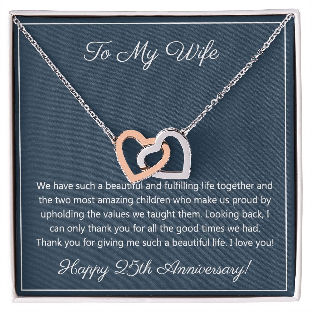 25th Wedding Anniversary Gift For Wife, 25th Anniversary Gifts Gift for Her 175038969605