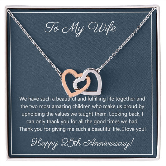 25th Wedding Anniversary Gift For Wife, 25th Anniversary Gifts Gift for Her 175038969605