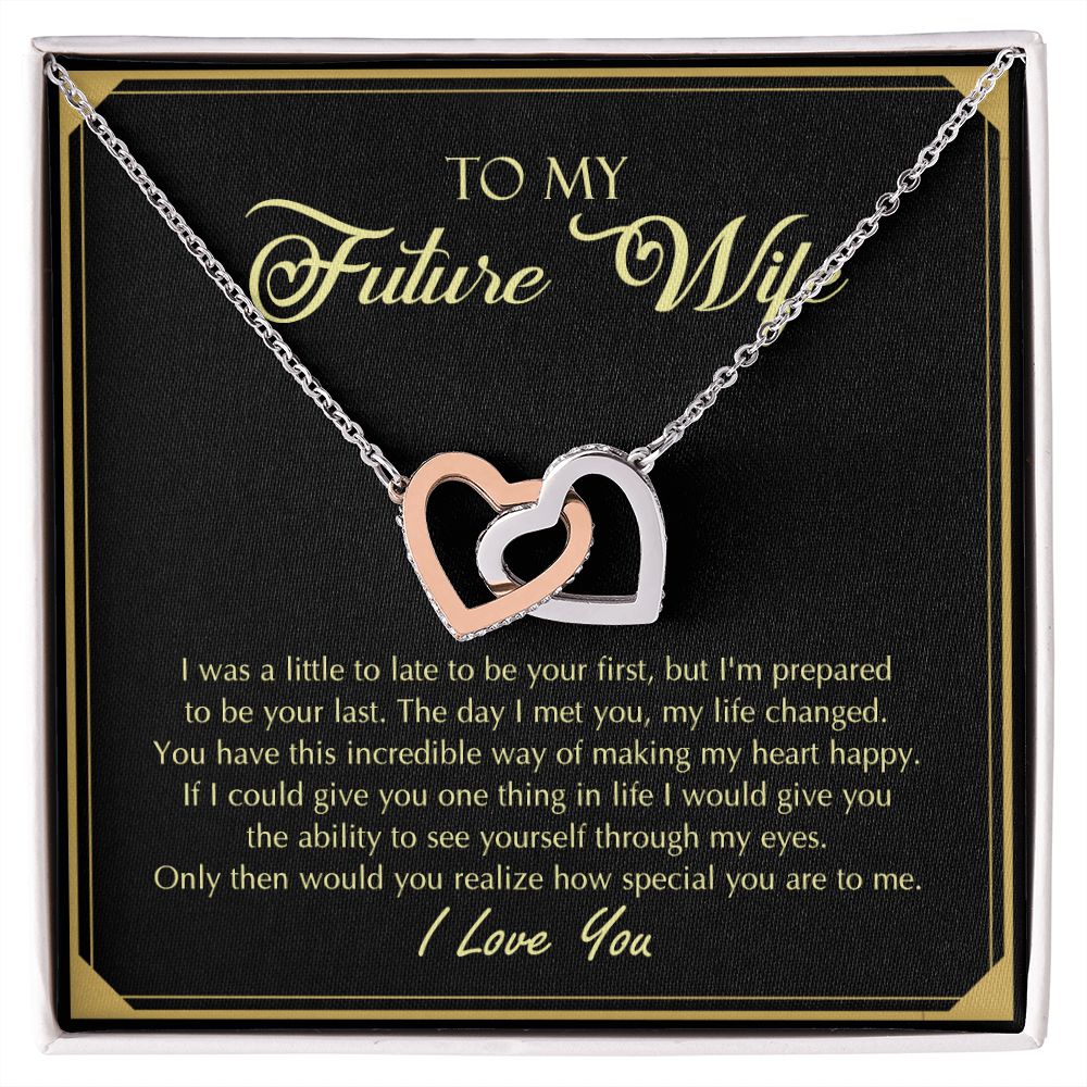 To My Future Wife Necklace from Boyfriend, Personalized Necklace for Women, Luxury Necklace for Girlfriend, Wedding Anniversary Present For Her, Girlfriend Gift Jewelry Christmas Birthday Gift