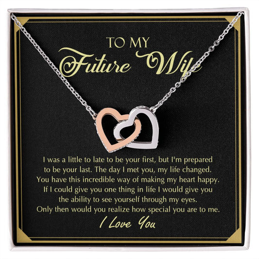 To My Future Wife Necklace from Boyfriend, Personalized Necklace for Women, Luxury Necklace for Girlfriend, Wedding Anniversary Present For Her, Girlfriend Gift Jewelry Christmas Birthday Gift