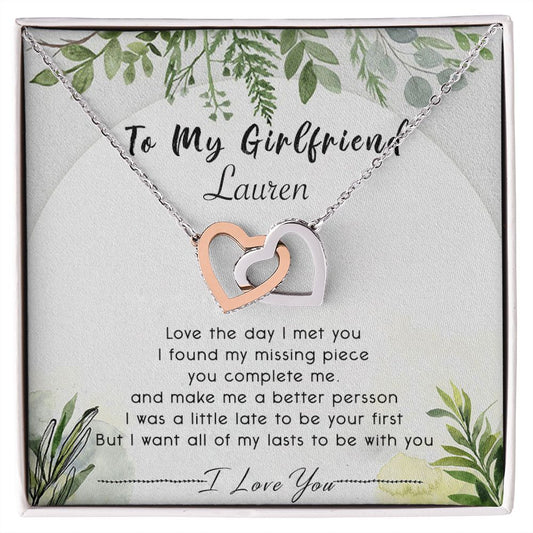 To My Girlfriend Necklace from Boyfriend To My Future Wife Necklace Jewelry For Girlfriend Gift For Girlfriend Gift for Her Romantic Birthday Valentines Day Gift For Girlfriend Gifts Necklaces