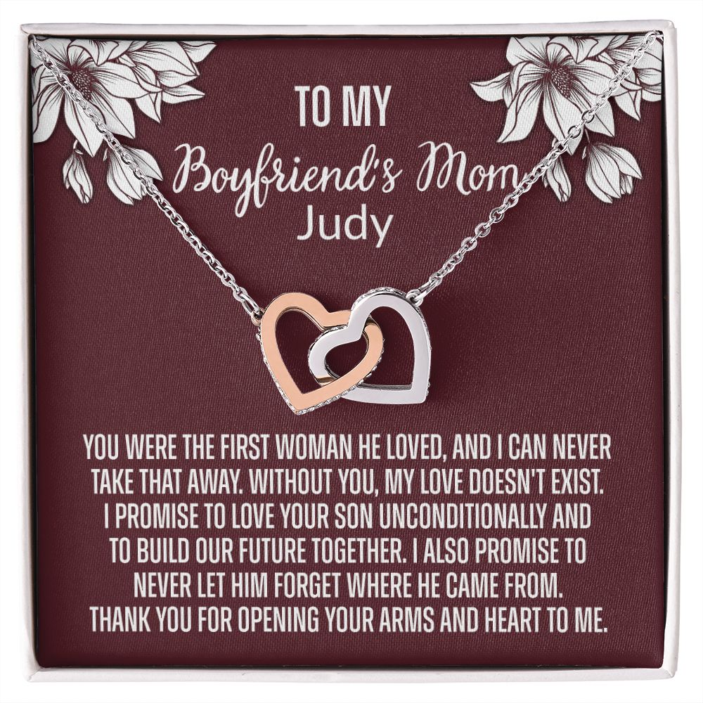 To My Boyfriend Mom Gift Necklace for Boyfriends Mom Gift Mother in Law Jewelry Gift Birthday Gift For Boyfriend's Mom Gift for Boyfriends Mom Gift for Boyfriend's Mom