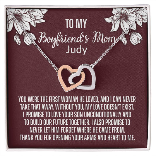 To My Boyfriend Mom Gift Necklace for Boyfriends Mom Gift Mother in Law Jewelry Gift Birthday Gift For Boyfriend's Mom Gift for Boyfriends Mom Gift for Boyfriend's Mom